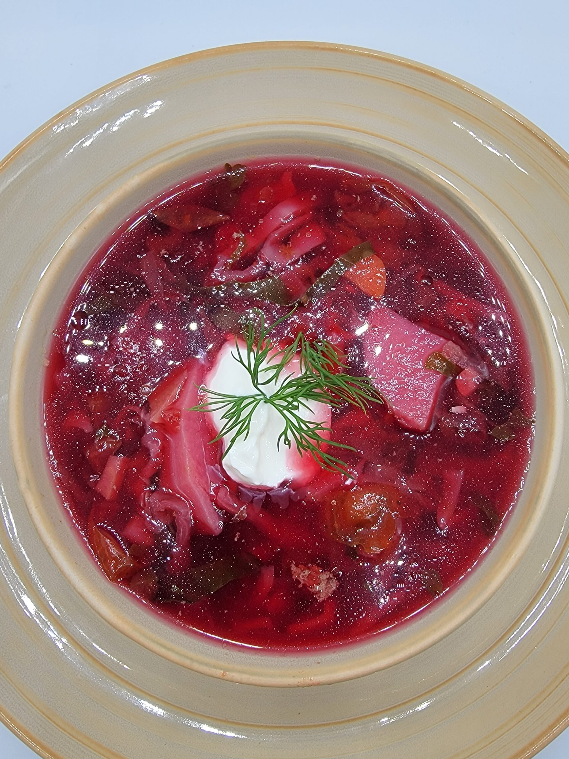 Borsch – the staple of Russian cuisine.